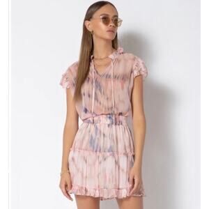 Tart Collections Zosia Blouse in Washed Away Tie Dye Size Small